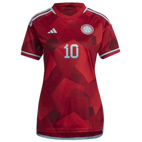 James Rodriguez Colombia National Team Women's 2022/23 Away Player Jersey - Red