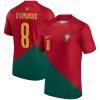Bruno Fernandes Portugal National Team 2022/23 Home Breathe Player Jersey - Red