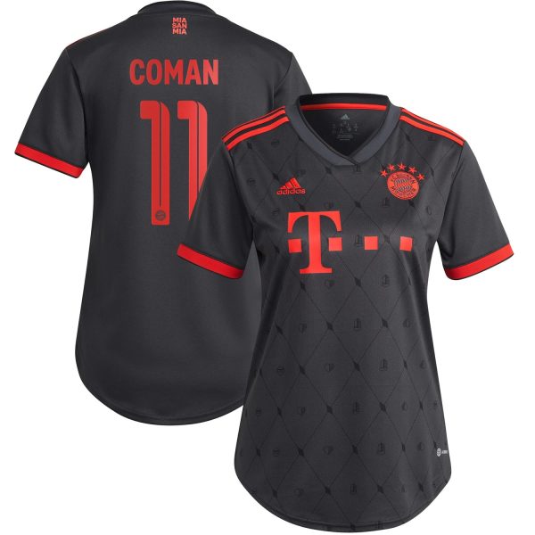 Kingsley Coman Bayern Munich Women's 2022/23 Third Player Jersey - Gray