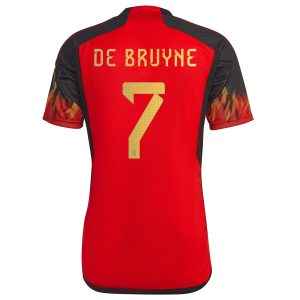 Kevin De Bruyne Belgium National Team 2022/23 Home Jersey - Red