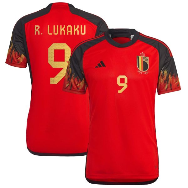 Romelu Lukaku Belgium National Team 2022/23 Home Jersey - Red