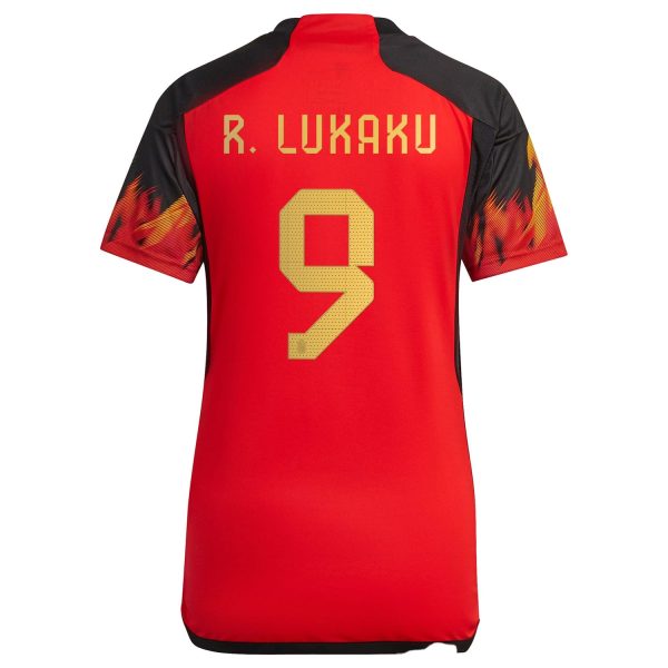 Romelu Lukaku Belgium National Team Women's 2022/23 Home Jersey - Red