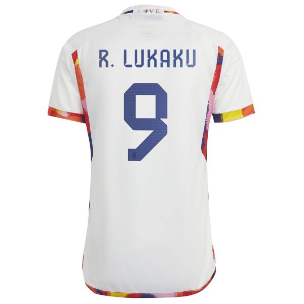Romelu Lukaku Belgium National Team 2022/23 Away Jersey - White