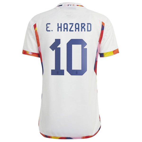 Eden Hazard Belgium National Team 2022/23 Away Jersey - White