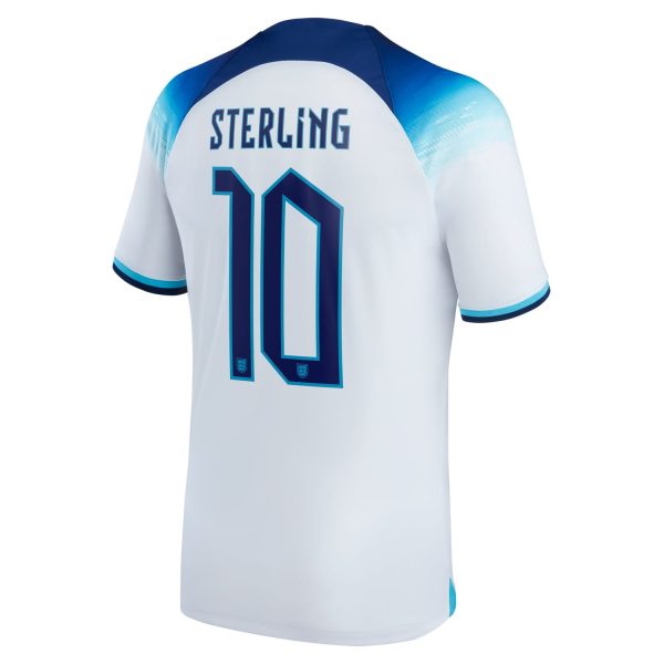 Raheem Sterling England National Team 2022/23 Home Jersey - White