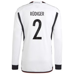 Antonio Rüdiger Germany National Team 2022/23 Long Sleeve Player Jersey - White