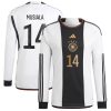 Jamal Musiala Germany National Team 2022/23 Long Sleeve Player Jersey - White