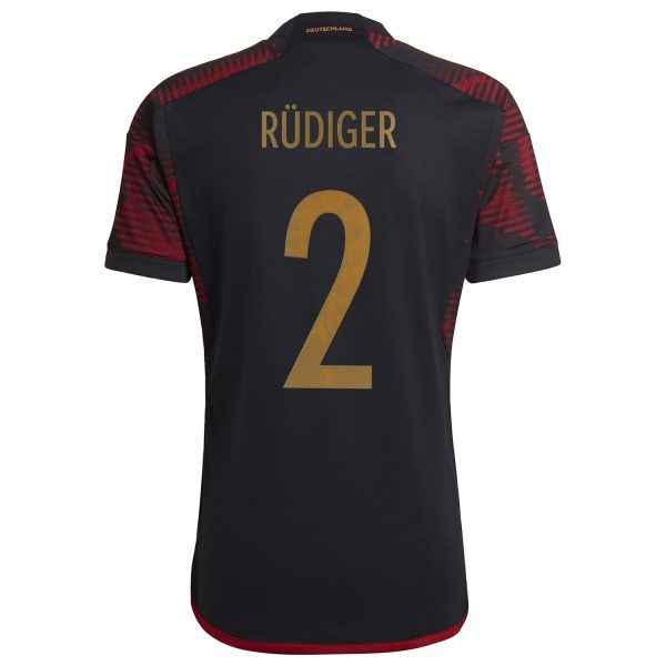 Antonio Rüdiger Germany National Team 2022/23 Away Jersey - Black