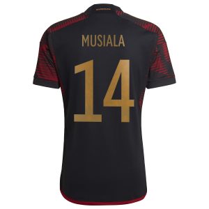 Jamal Musiala Germany National Team 2022/23 Away Jersey - Black