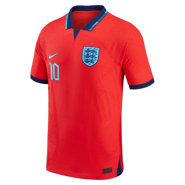 Raheem Sterling England National Team 2022/23 Authentic Away Jersey - Red