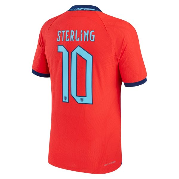 Raheem Sterling England National Team 2022/23 Authentic Away Jersey - Red