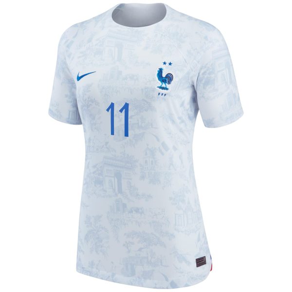 Ousmane Dembele France National Team Women's 2022/23 Away Breathe Jersey - White