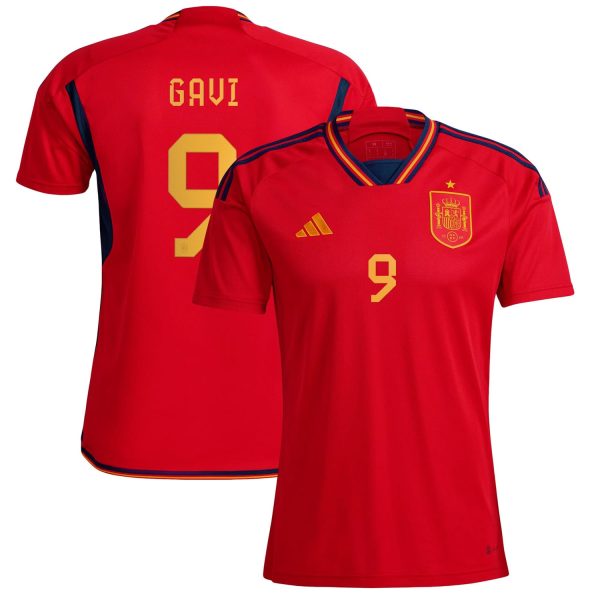 Gavi Spain National Team 2022/23 Home Jersey - Red