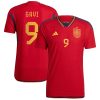 Gavi Spain National Team 2022/23 Home Authentic Jersey - Red