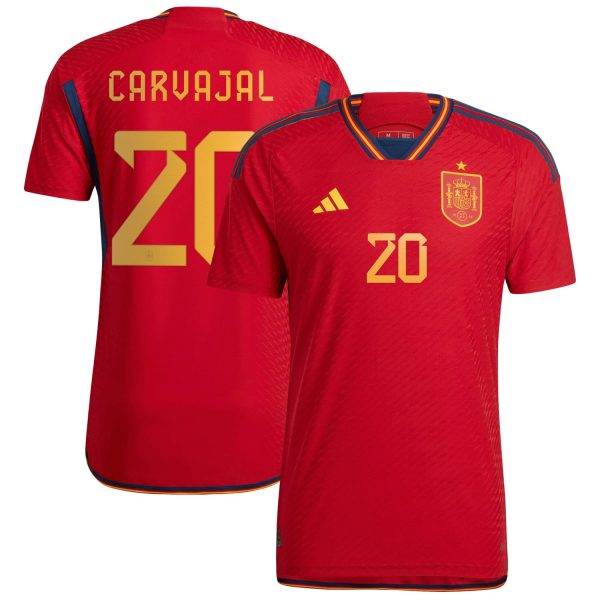 Daniel Carvajal Spain National Team 2022/23 Home Authentic Jersey - Red