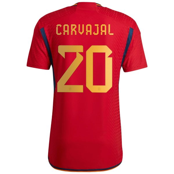 Daniel Carvajal Spain National Team 2022/23 Home Authentic Jersey - Red