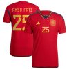 Ansu Fati Spain National Team 2022/23 Home Authentic Jersey - Red