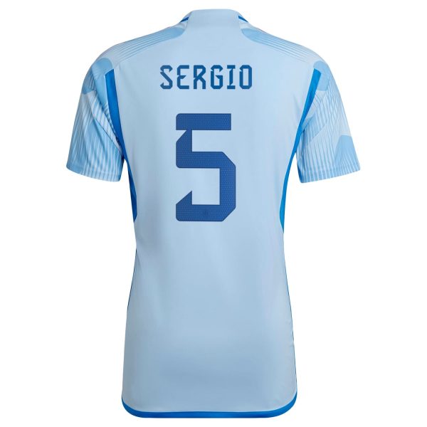 Sergio Busquets Spain National Team 2022/23 Away Jersey - Blue