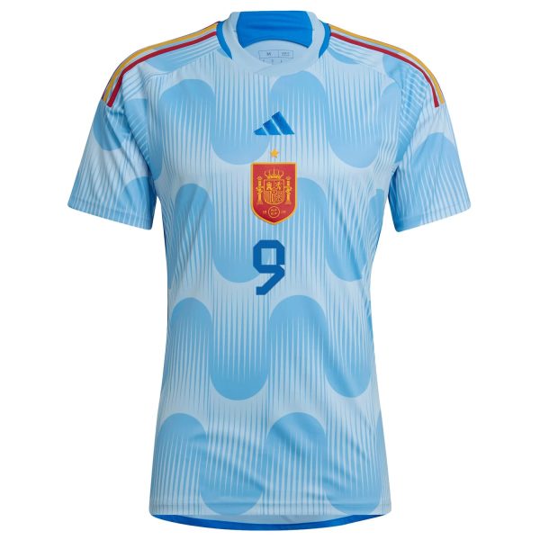 Gavi Spain National Team 2022/23 Away Jersey - Blue