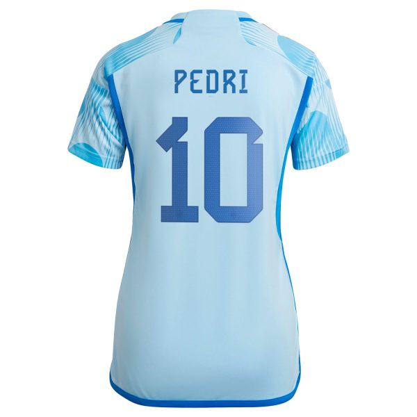 Pedri Spain National Team Women's 2022/23 Away Jersey - Blue