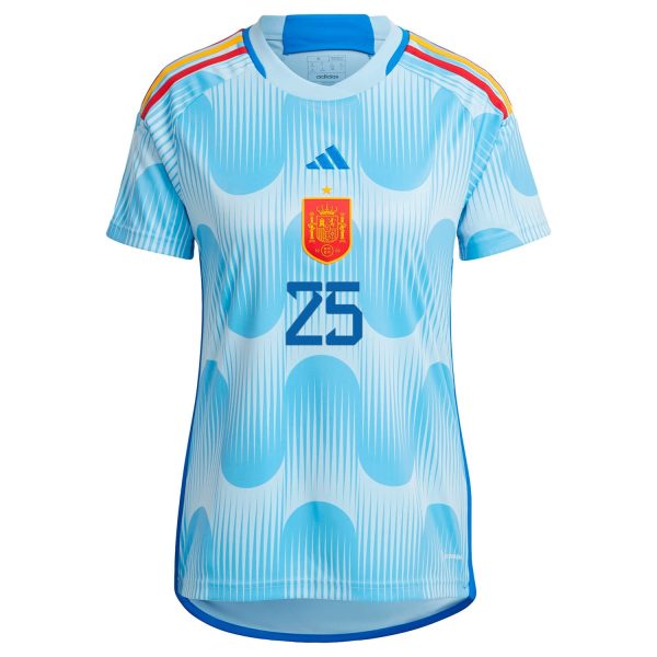 Ansu Fati Spain National Team Women's 2022/23 Away Jersey - Blue