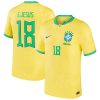 Gabriel Jesus Brazil National Team 2022/23 Home Jersey - Yellow
