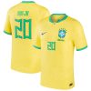 Vinicius Junior Brazil National Team 2022/23 Home Jersey - Yellow