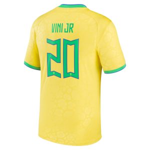 Vinicius Junior Brazil National Team 2022/23 Home Jersey - Yellow