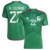 Hirving Lozano Mexico National Team 2022/23 Home Jersey - Green