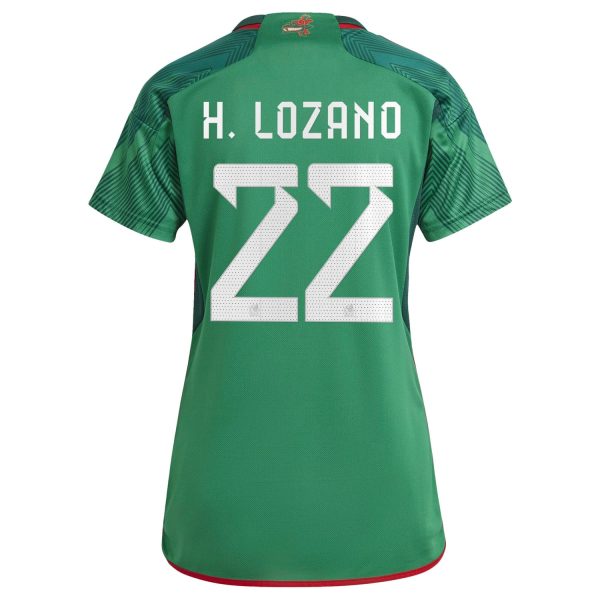 Hirving Lozano Mexico National Team Women's 2022/23 Home Jersey - Green