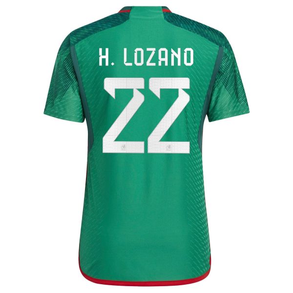 Hirving Lozano Mexico National Team 2022/23 Home Authentic Jersey - Green