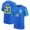 Vinicius Junior Brazil National Team 2022/23 Authentic Away Jersey - Blue