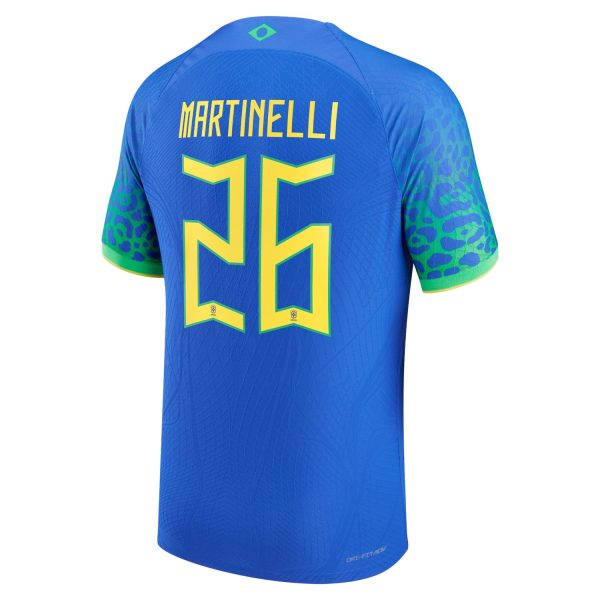 Gabriel Martinelli Brazil National Team 2022/23 Authentic Away Jersey - Blue