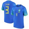 Thiago Silva Brazil National Team 2022/23 Away Jersey - Blue