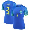Thiago Silva Brazil National Team Women's 2022/23 Away Jersey - Blue
