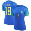 Gabriel Jesus Brazil National Team Women's 2022/23 Away Jersey - Blue