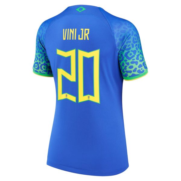 Vinicius Junior Brazil National Team Women's 2022/23 Away Jersey - Blue