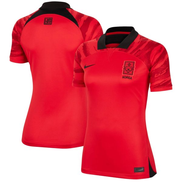 South Korea National Team Women's 2022/23 Home Breathe Blank Jersey - Red
