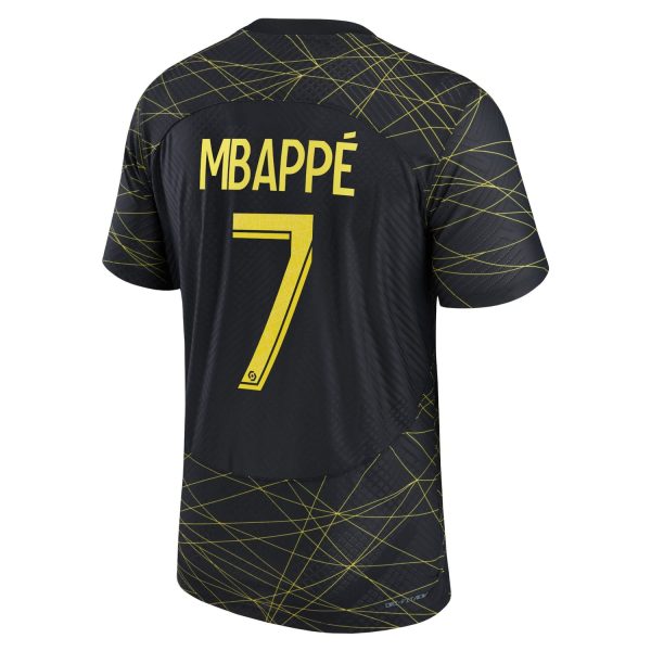 Kylian Mbappé Paris Saint-Germain Jordan Brand 2022/23 Fourth Match Authentic Player Jersey - Black