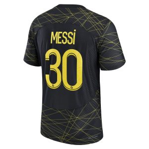 Lionel Messi Paris Saint-Germain Jordan Brand 2022/23 Fourth Match Authentic Player Jersey - Black