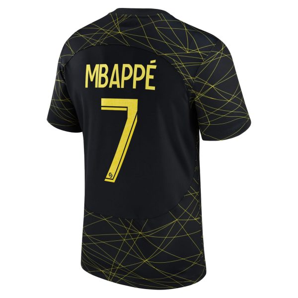 Kylian Mbappé Paris Saint-Germain Jordan Brand 2022/23 Fourth Breathe Player Jersey - Black