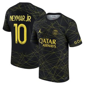 Neymar Jr. Paris Saint-Germain Jordan Brand 2022/23 Fourth Breathe Player Jersey - Black