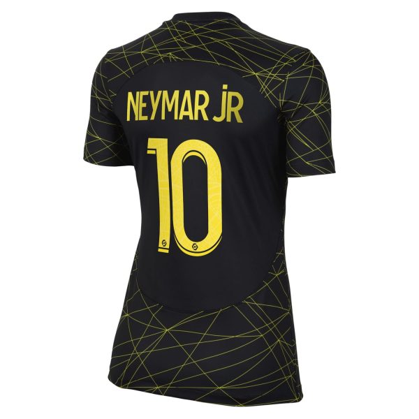 Neymar Jr. Paris Saint-Germain Jordan Brand Women's 2022/23 Fourth Breathe Player Jersey - Black