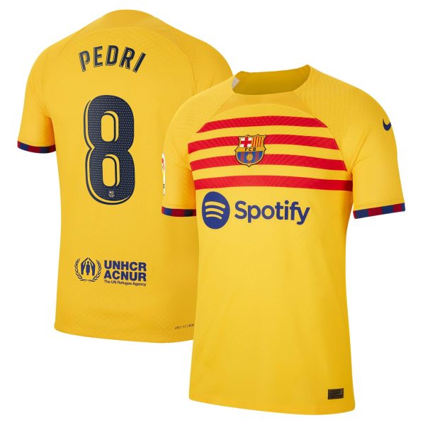 Pedri Barcelona 2022/23 Fourth Match Authentic Player Jersey - Yellow