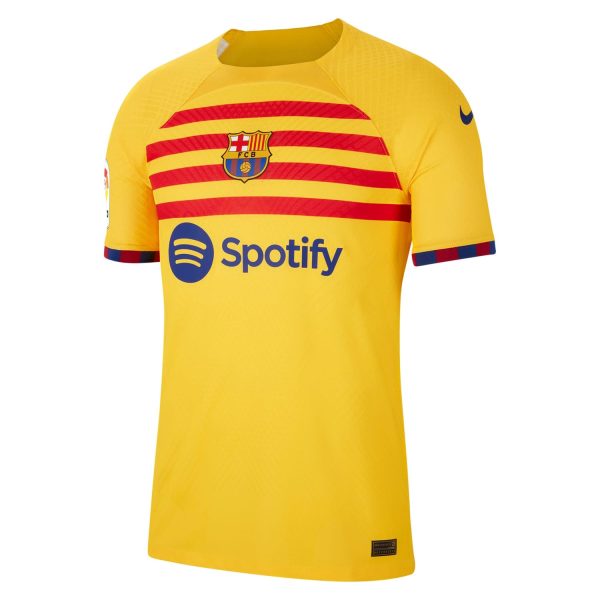 Ansu Fati Barcelona 2022/23 Fourth Match Authentic Player Jersey - Yellow