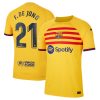 Frenkie de Jong Barcelona 2022/23 Fourth Match Authentic Player Jersey - Yellow
