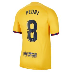Pedri Barcelona 2022/23 Fourth Breathe Player Jersey - Yellow