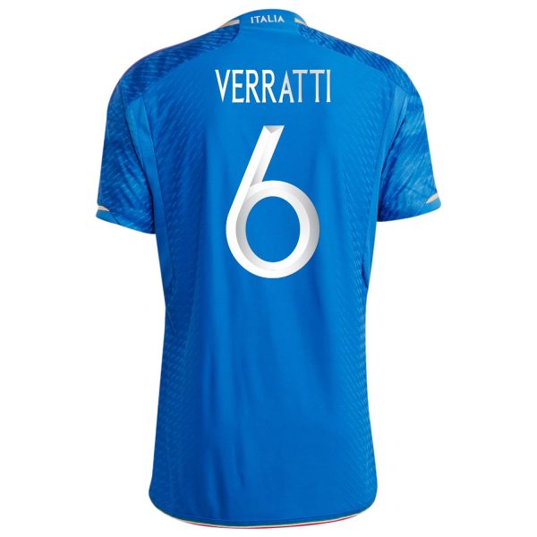 Marco Verratti Italy National Team 2023/24 Home Authentic Player Jersey - Blue