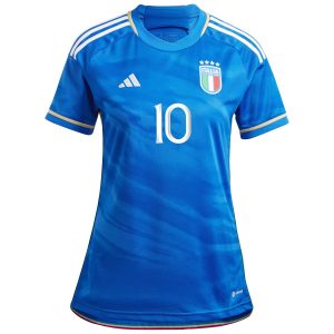 Lorenzo Insigne Italy National Team Women's 2023/24 Home Jersey - Blue