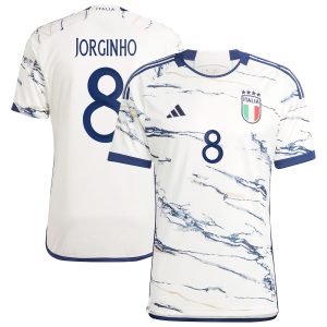 Jorginho Italy National Team 2023/24 Away Jersey - White